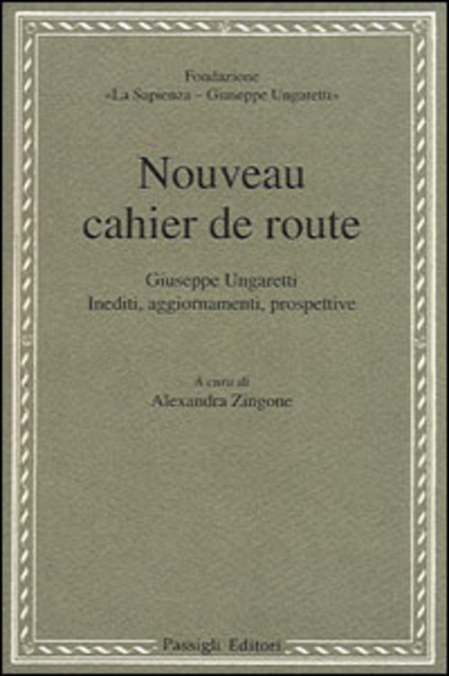Nouveau cahier de route