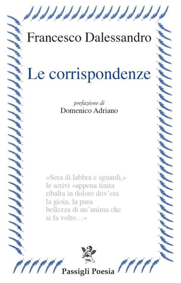 Copertina del libro "Le corrispondenze" di Francesco Dalessandro