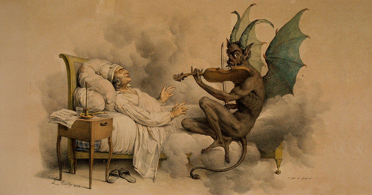 In questo viaggio assurdo partiremo dal 1700 con il grande musicista Tartini, passando per L'allievo di Tartini (Der Baron von B.) di Hoffmann e per poi atterrare su Amazon Prime con Nocturne interpretato dall’attrice Sydney Sweeney.