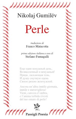 La copertina della raccolta di poesie "Perle" di Nikolaj Gumilëv