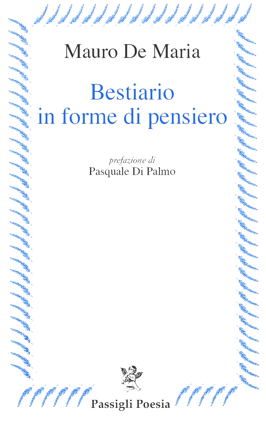 Copertina della raccolta di poesie "Bestiario in forme di pensiero" di Mauro De Maria